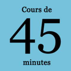 Prix pour des cours de 45 minutes 